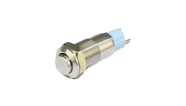 3A 250VAC Metal 10mm Push Button Switch