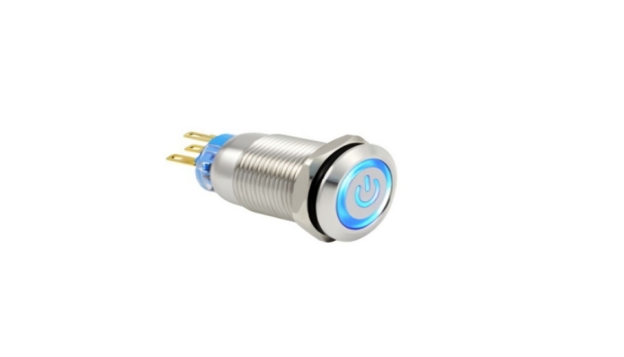 5A 250VAC Metal push button switch
