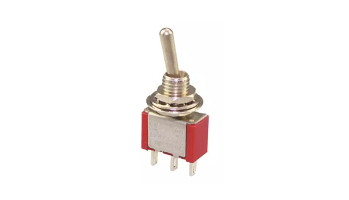 6A 125VAC 6mm Single Pole Toggle Switch