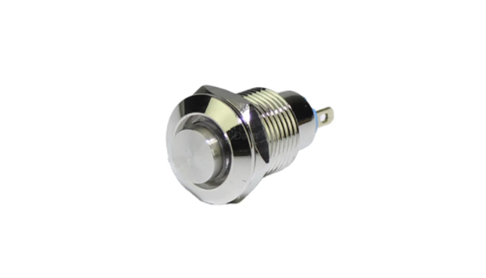3A 250V AC 5A, 12V DC High Round Momentary Push Button Switch