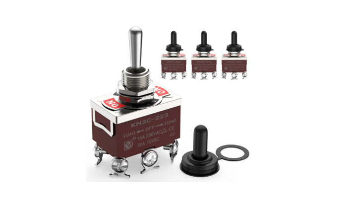 12V DC 30A 6-Pin Medium Momentary Toggle Switch