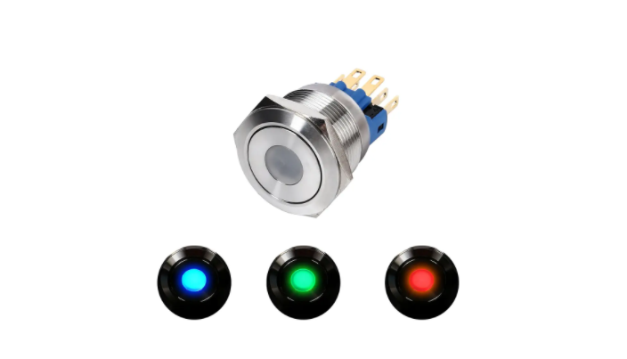 3A 250VAC LED Momentary Push Button